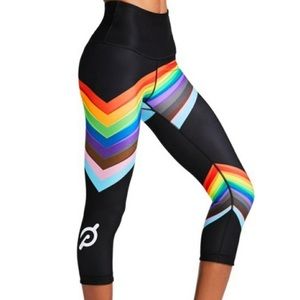 Peloton Lead With Love ❤️ Rainbow 🌈 tie dye leggings - NWT